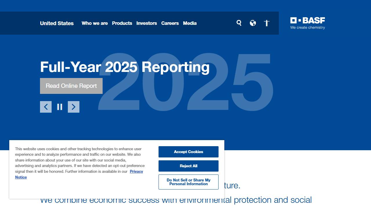 Screenshot of BASF-Orange, CA Apprenticeship Program website