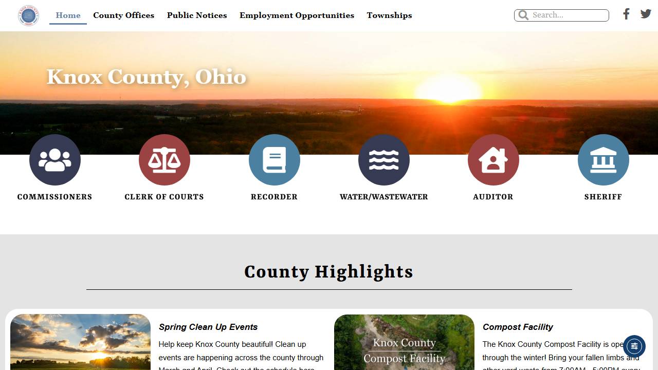 Screenshot of OhioMeansJobs Knox County/Opportunity Knox Employment Center website