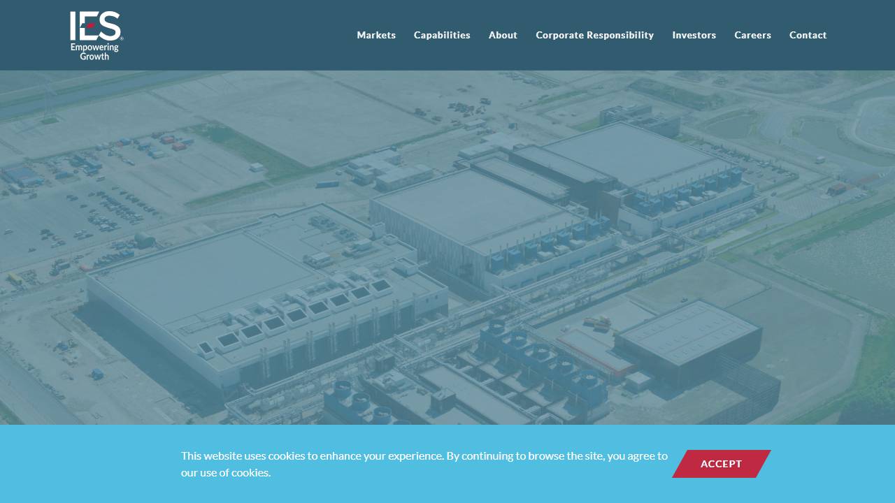 Screenshot of Ies Residential website