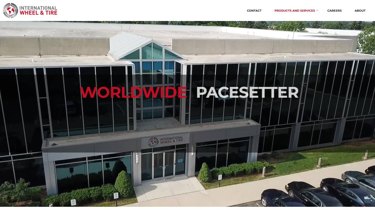 Screenshot of International Wheel & Tire Inc. website