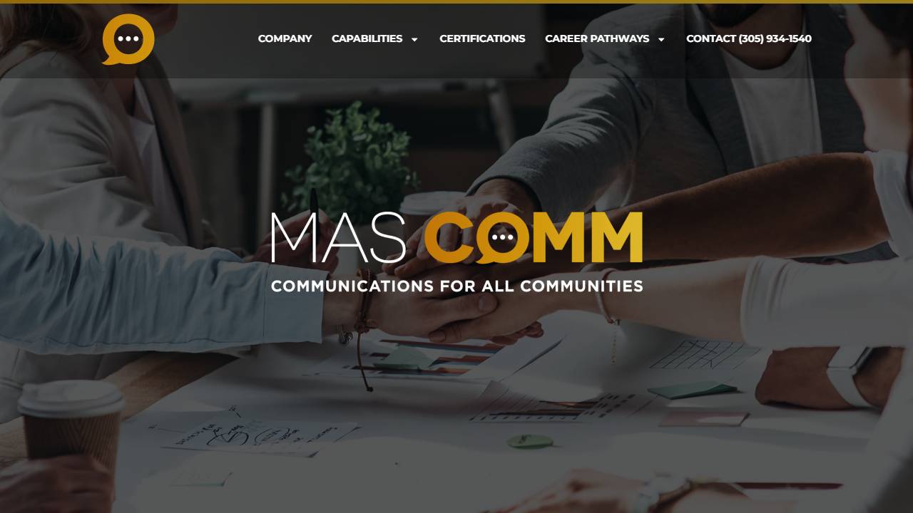 Screenshot of MCI Construction Apprenticeship Program website