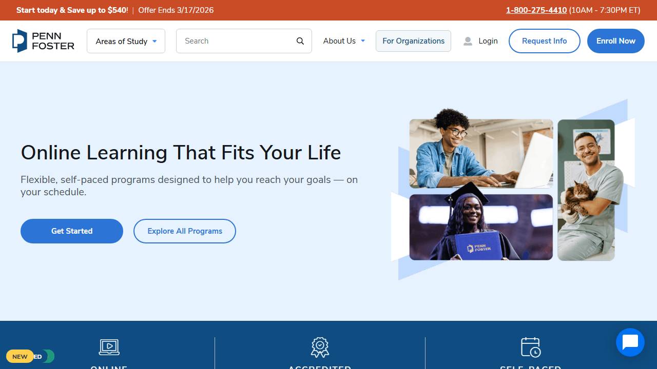 Screenshot of Penn Floster website