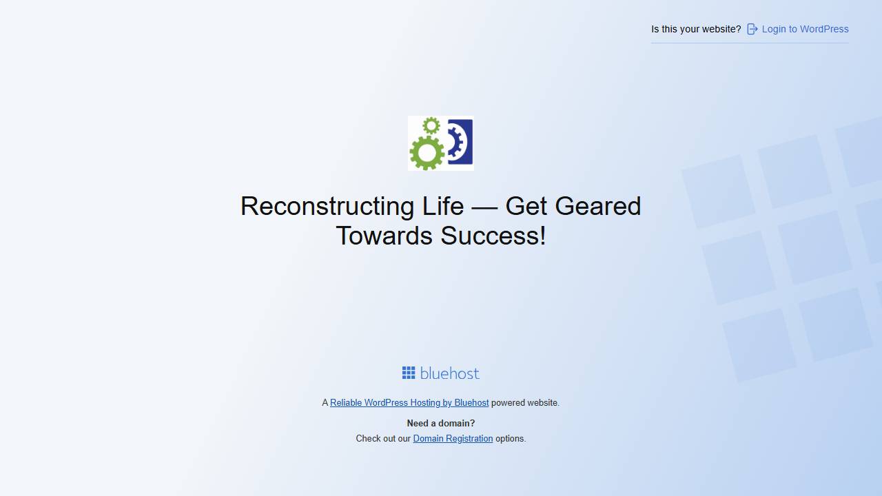 Screenshot of Reconstructing Life website