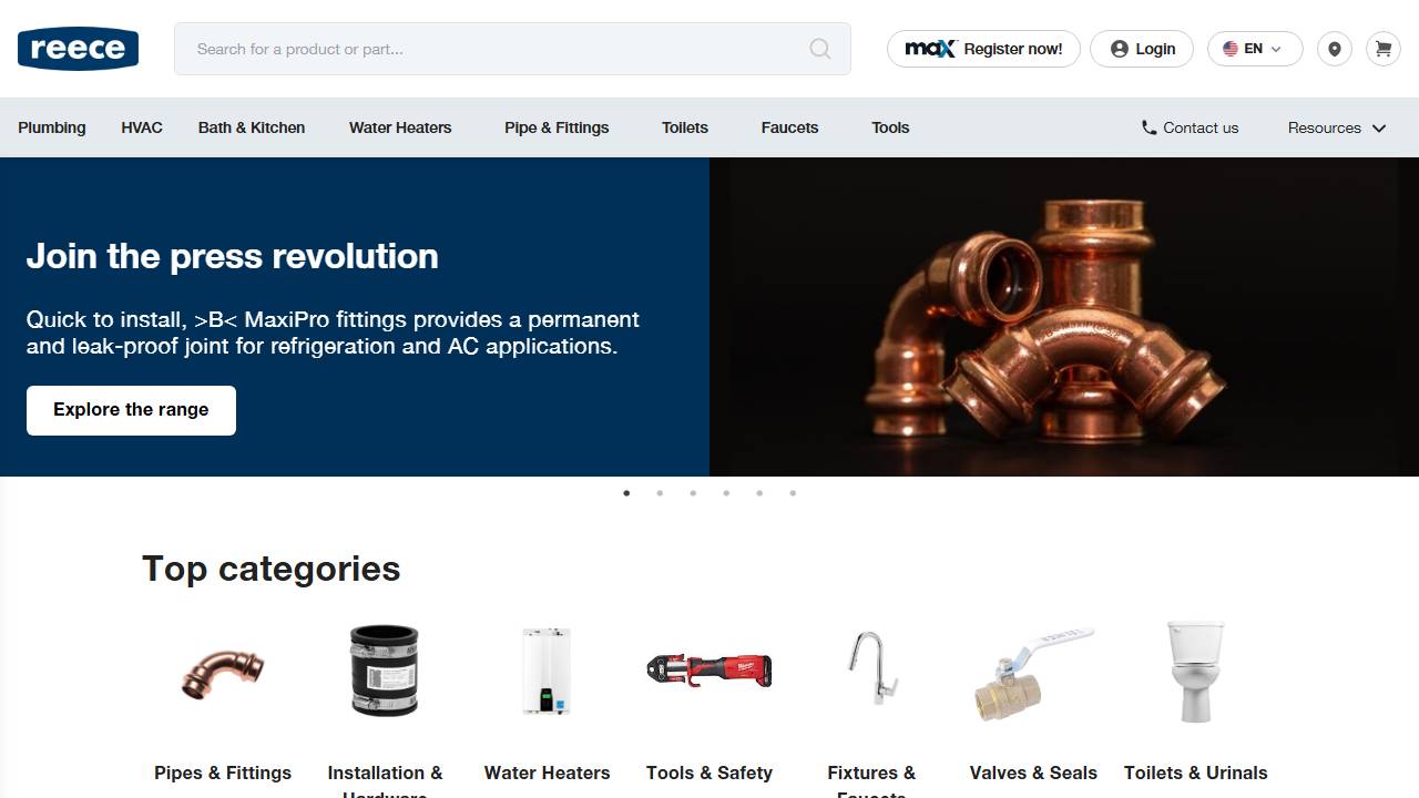 Screenshot of Fortiline Inc website