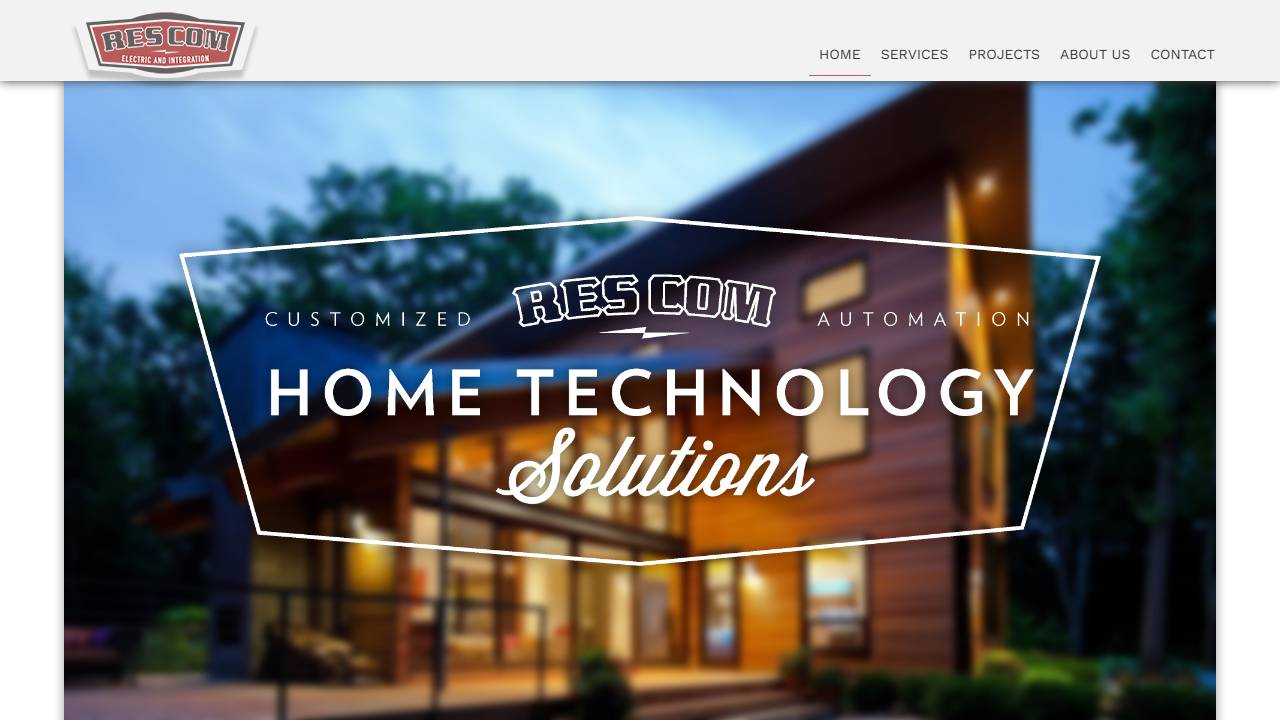 Screenshot of ResCom Electric website