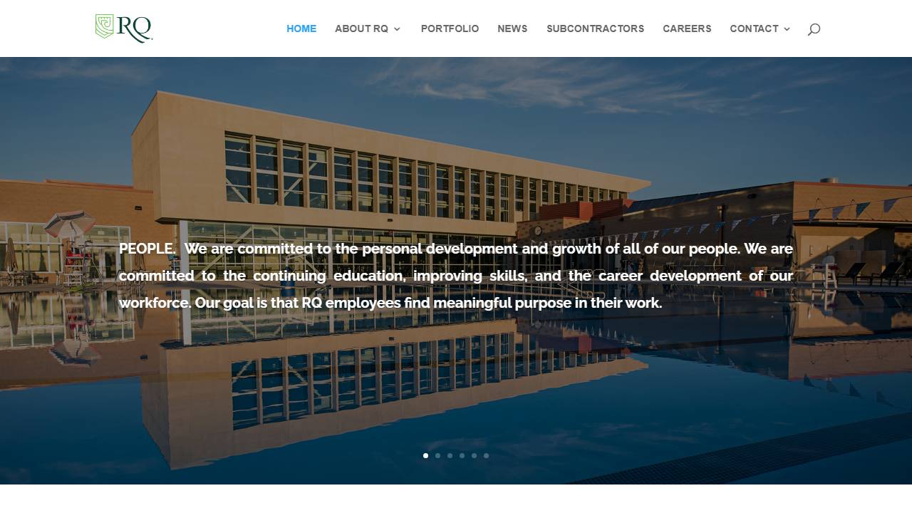 Screenshot of Gregory Construction website