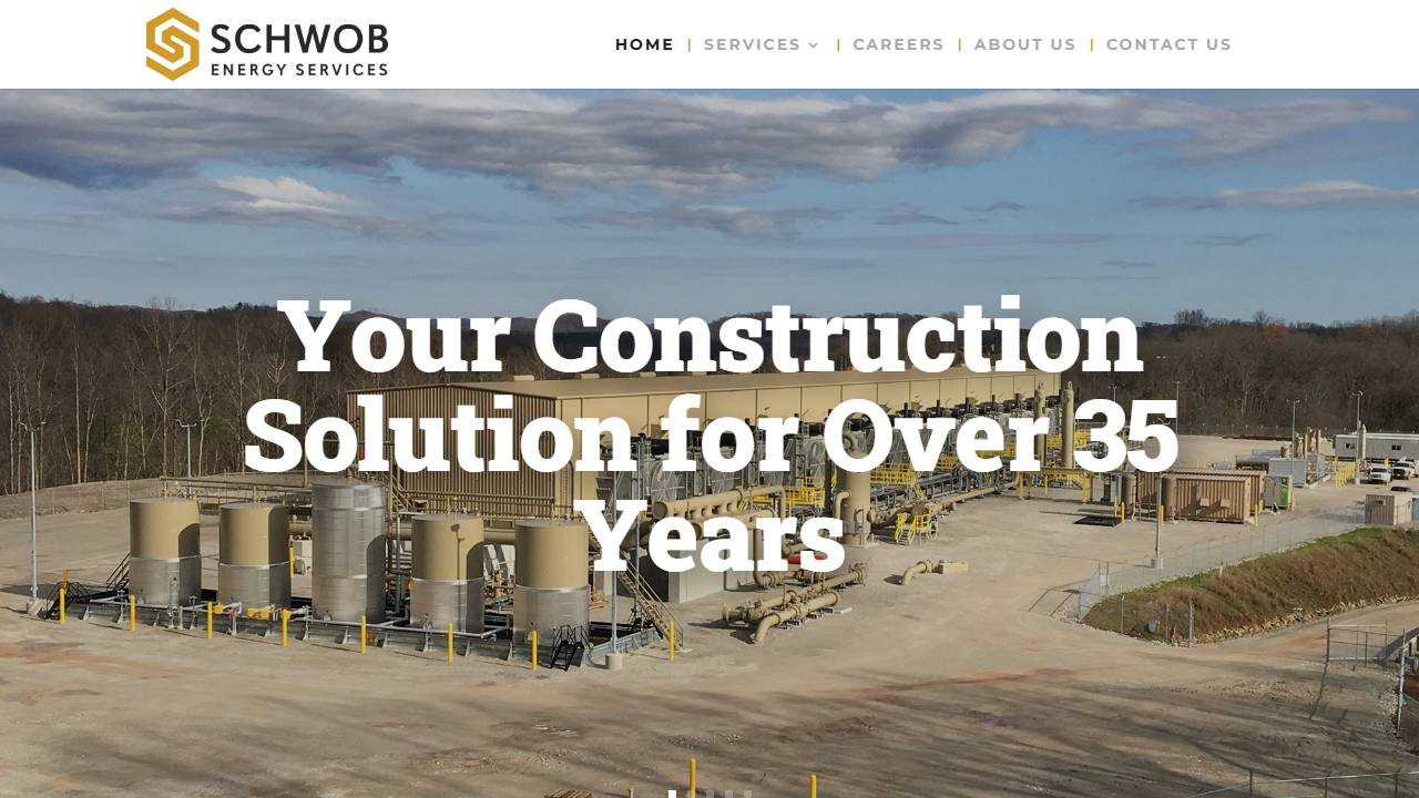 Screenshot of Schwob Energy Services website