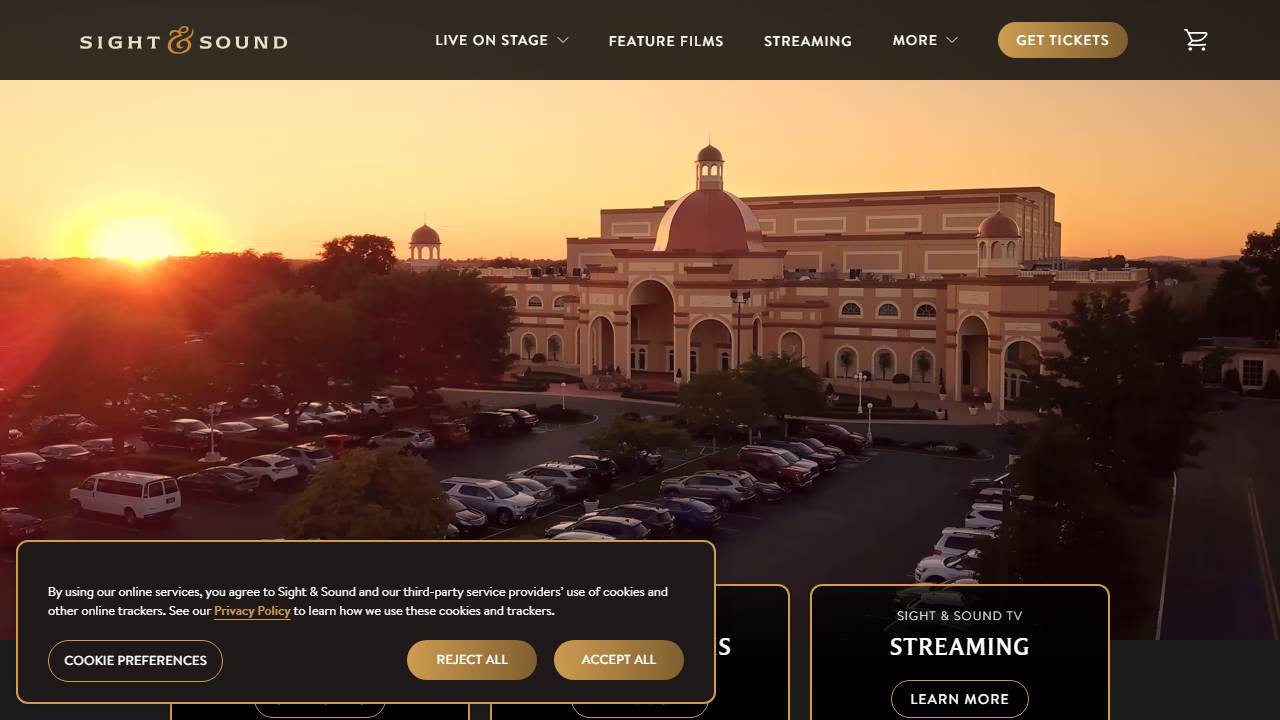 Screenshot of Sight & Sound Ministries & Co website