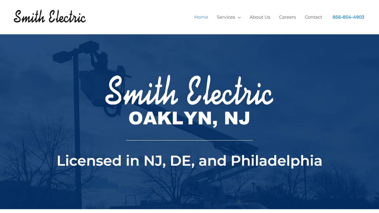 Screenshot of Smith Electric Co., Inc website