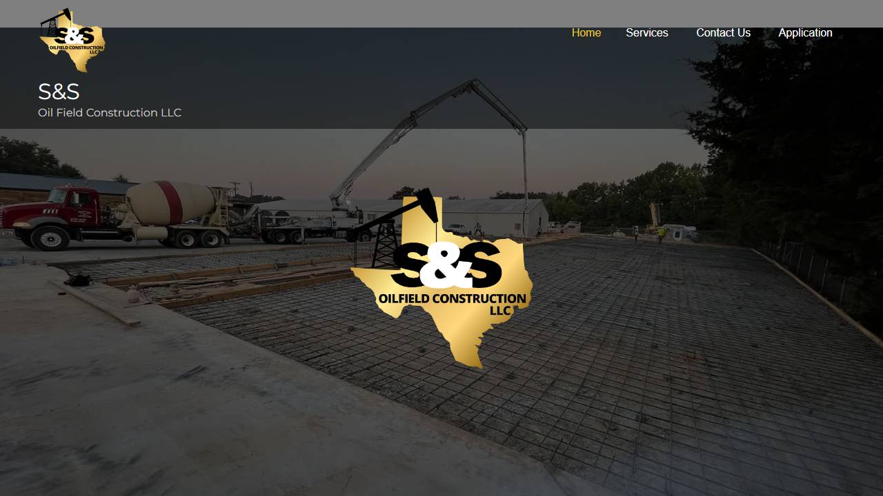 Screenshot of S&S Oilfield Construction website
