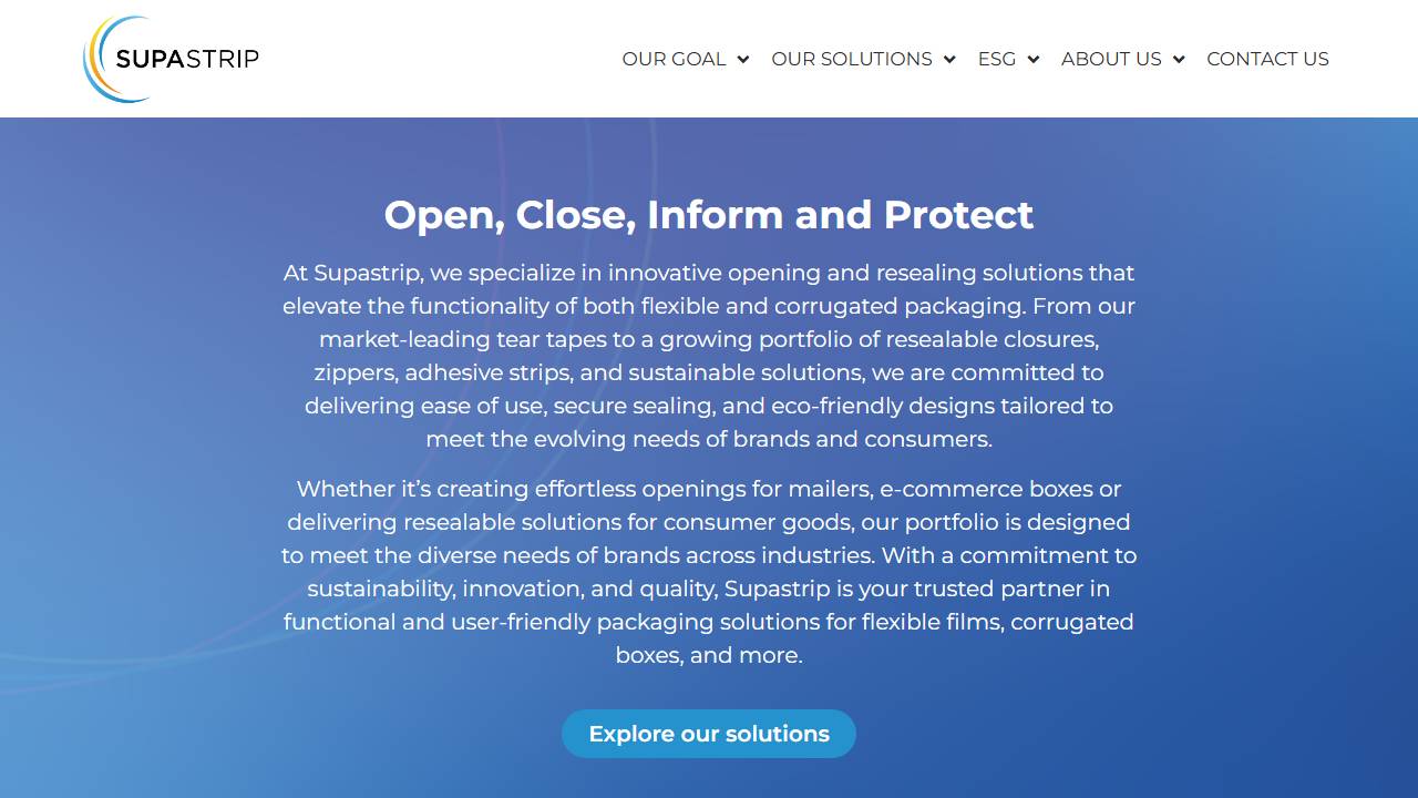 Screenshot of Supastrip website