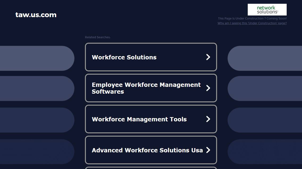 Screenshot of TAW Construction LLC website