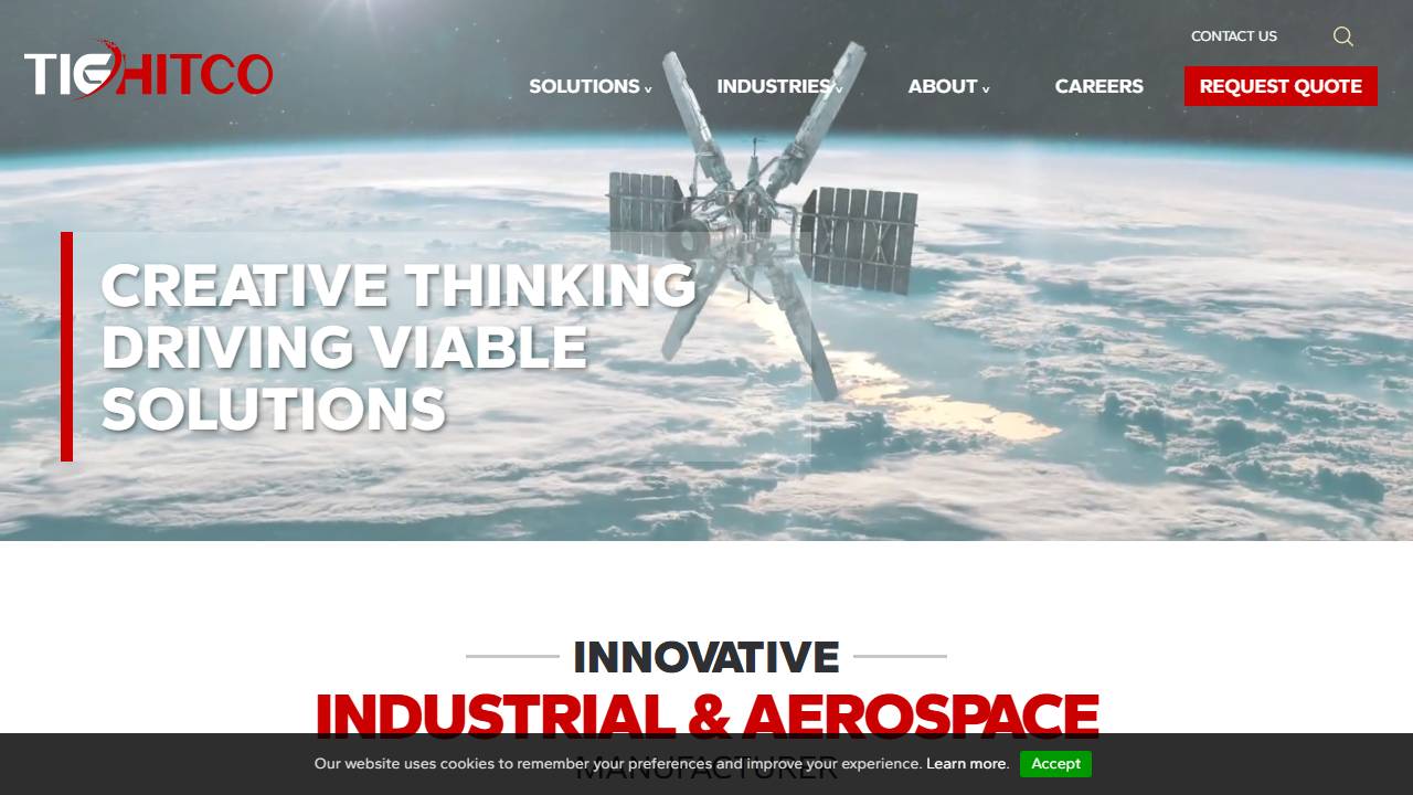 Screenshot of Tighitco website