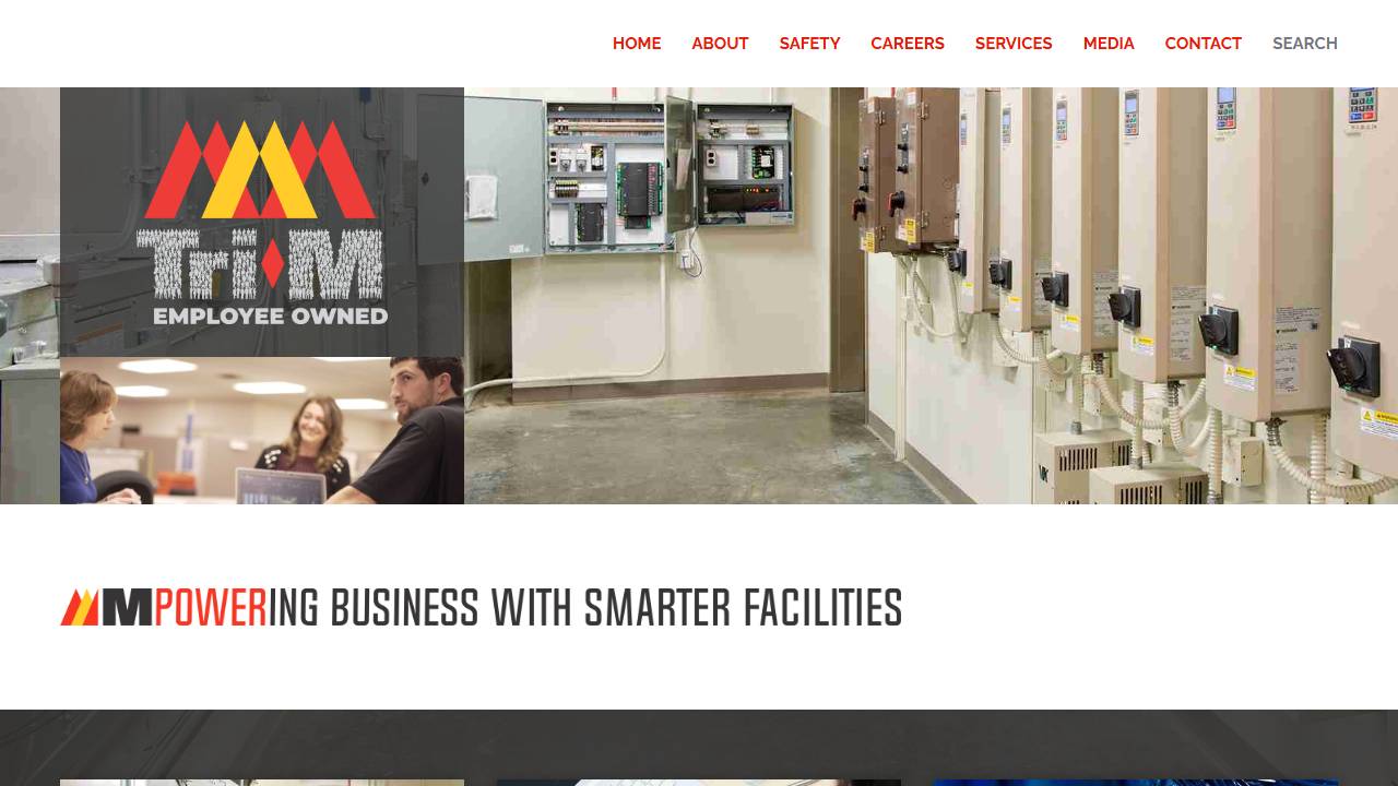 Screenshot of The Tri-M Group LLC website