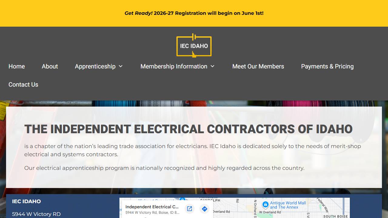Independent Electrical Contractors of Idaho (IEC) logo
