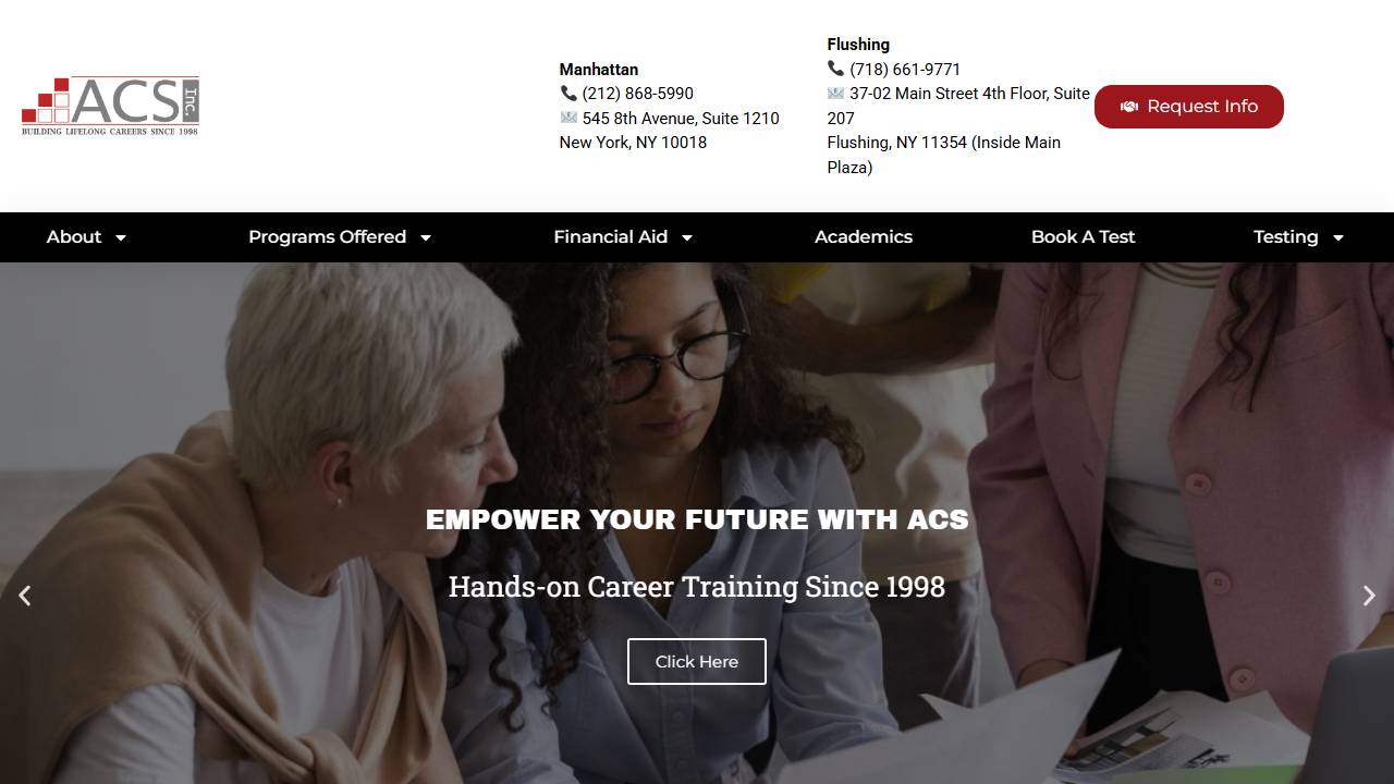 Screenshot of Alliance Computing Solutions website