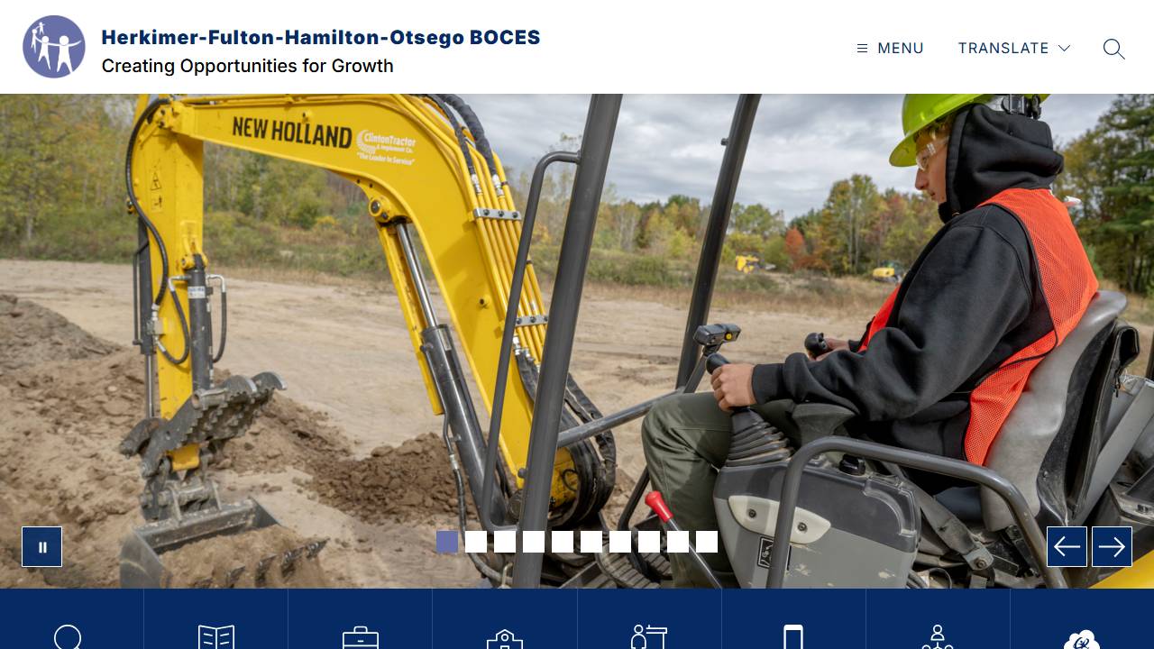 Screenshot of Herkimer County BOCES-Practical Nursing Program website